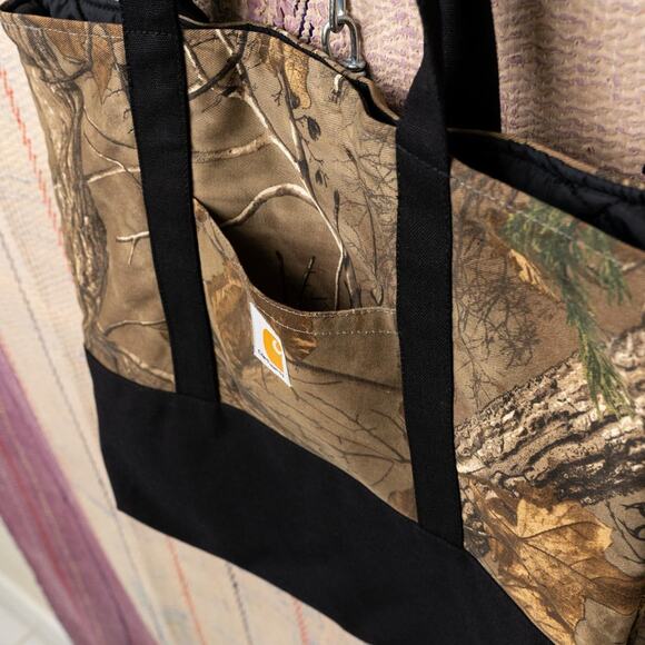 Upcycled handmade carhartt tote bag - Picture 4 of 7